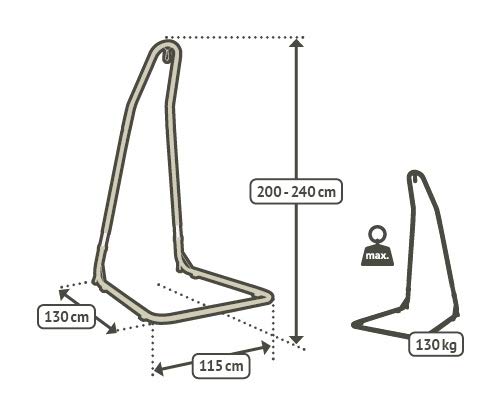 Caribena Purple Hammock Swing Chair - LA SIESTA