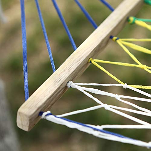 Nylon Rope Anti-Rollover Mesh Camping Hammock - CQOZ Hammock