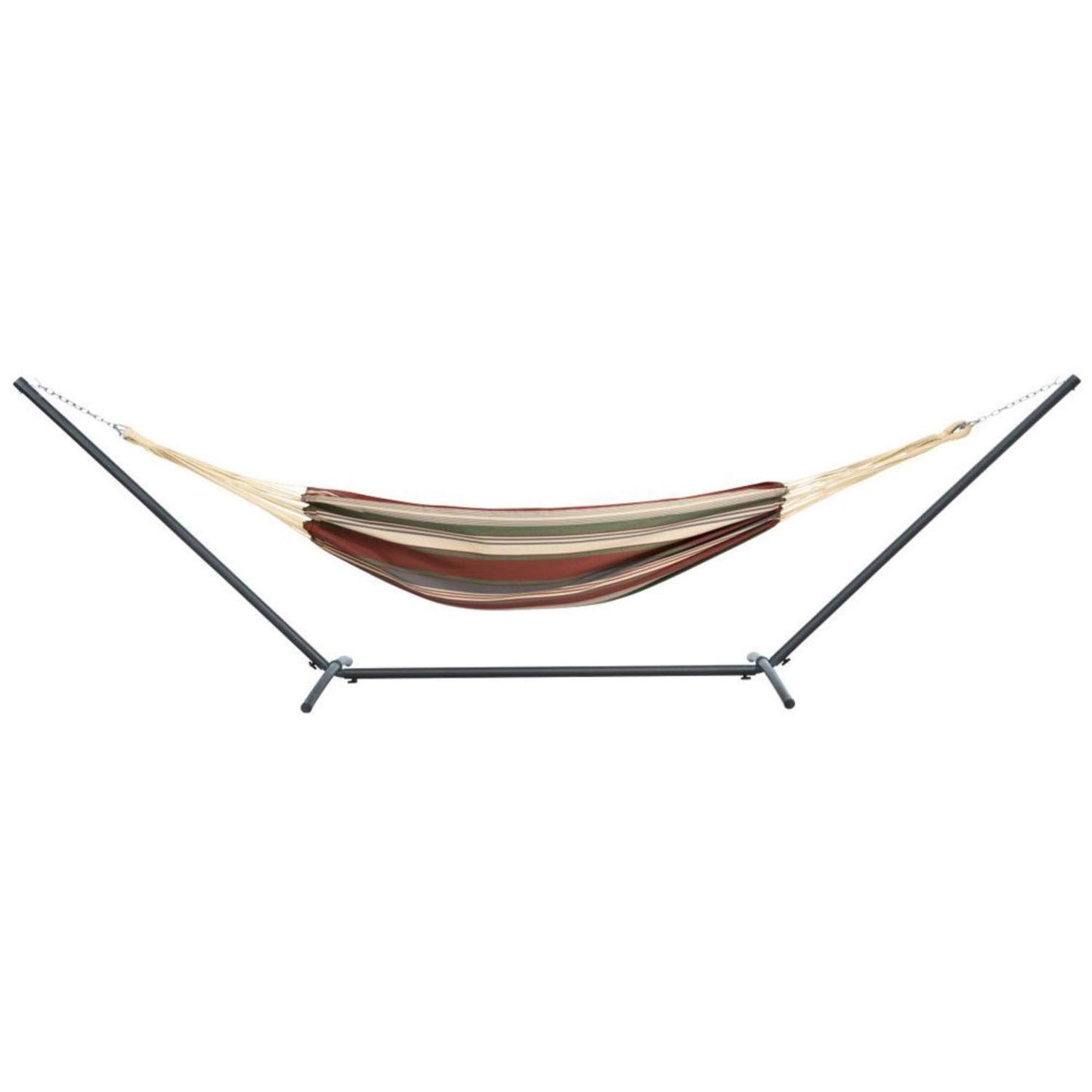 Brazilian Soft Woven Cotton Double Hammock with Steel Stand - Best USA