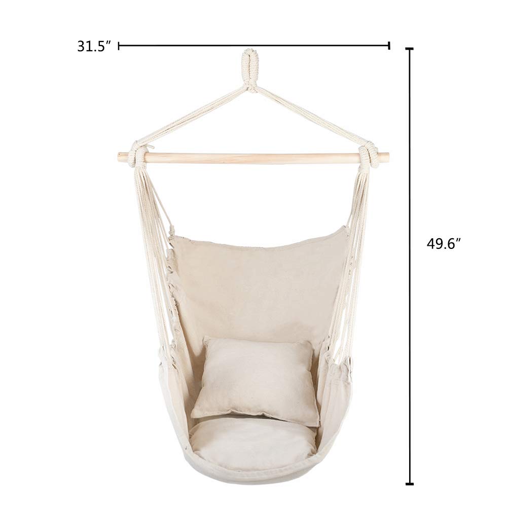 Hanging Rope Hammock Chair - Chino