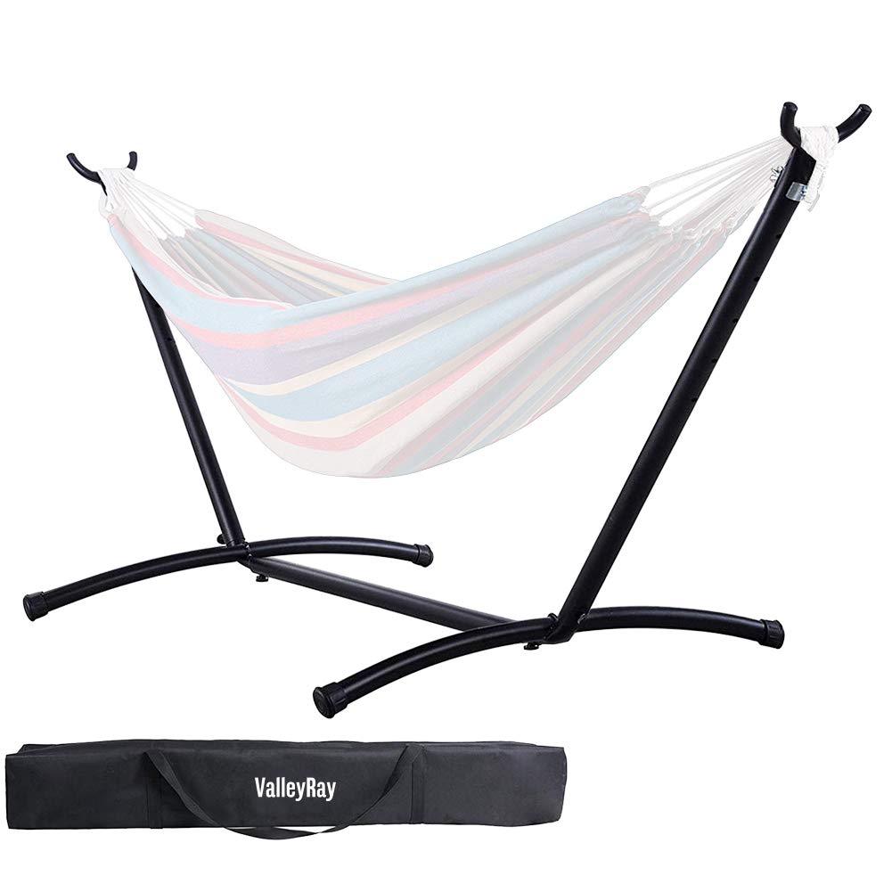 Hammock Stand Portable Heavy Duty Steel-VALLEYRAY