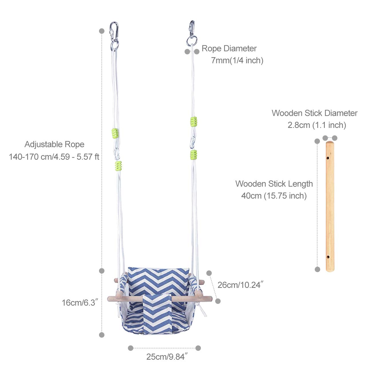 Canvas Swing Hammock Hanging - BEAMNOVA