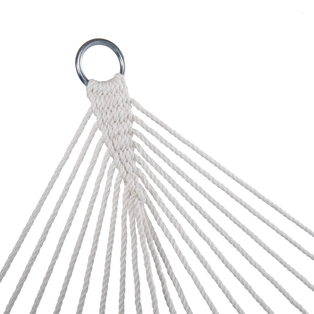 Sunbrella Fabric Double Hammock with Spread Bar and Polyester Rope - Lazy Daze Hammocks