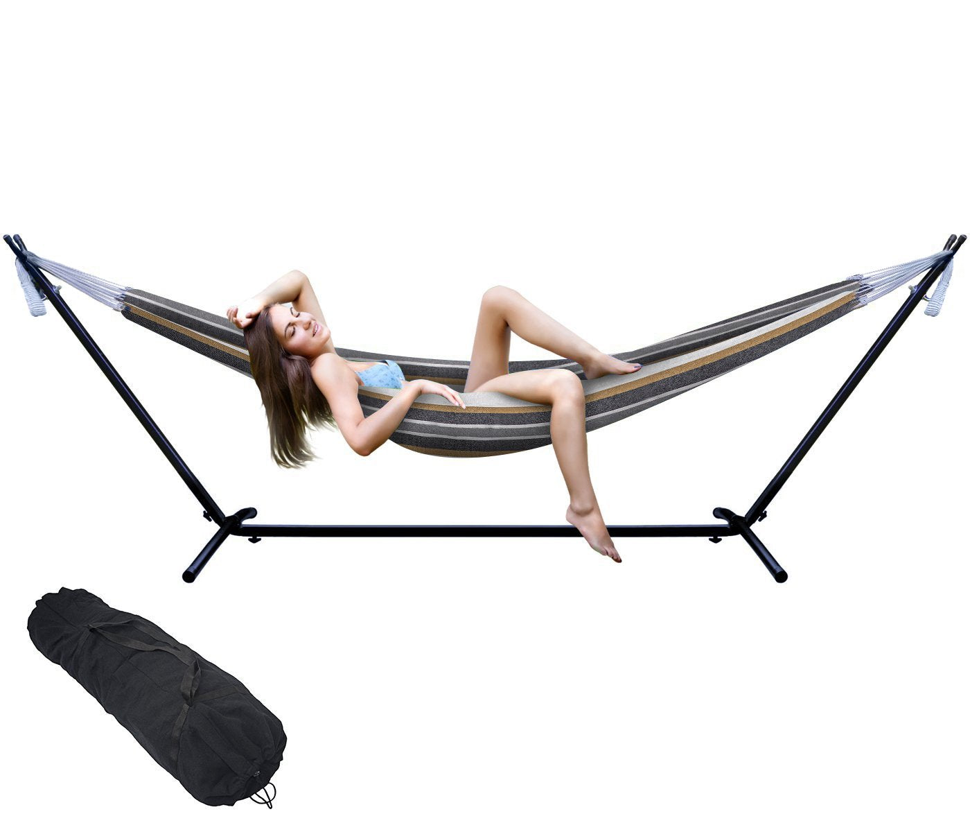 Double Steel Stand Hammock - Sorbus