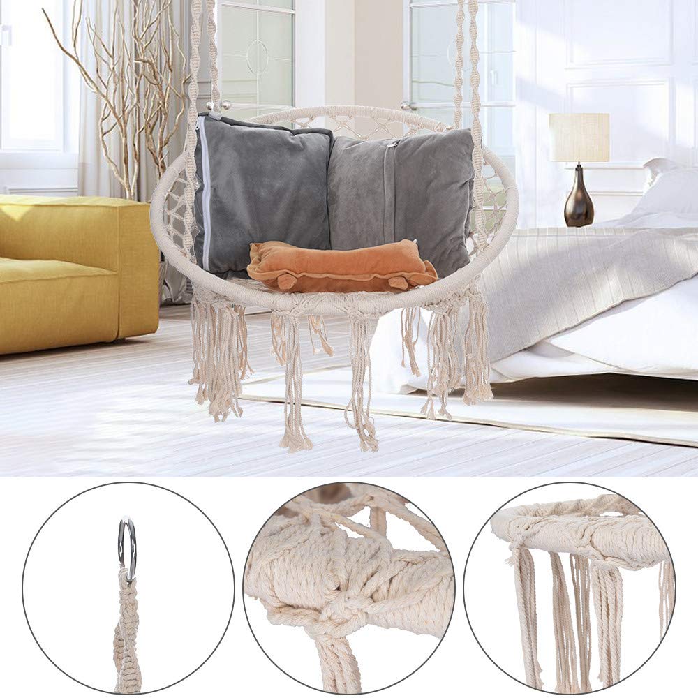 Hanging Rope Hammock Chair Swing Seat - Dasuy
