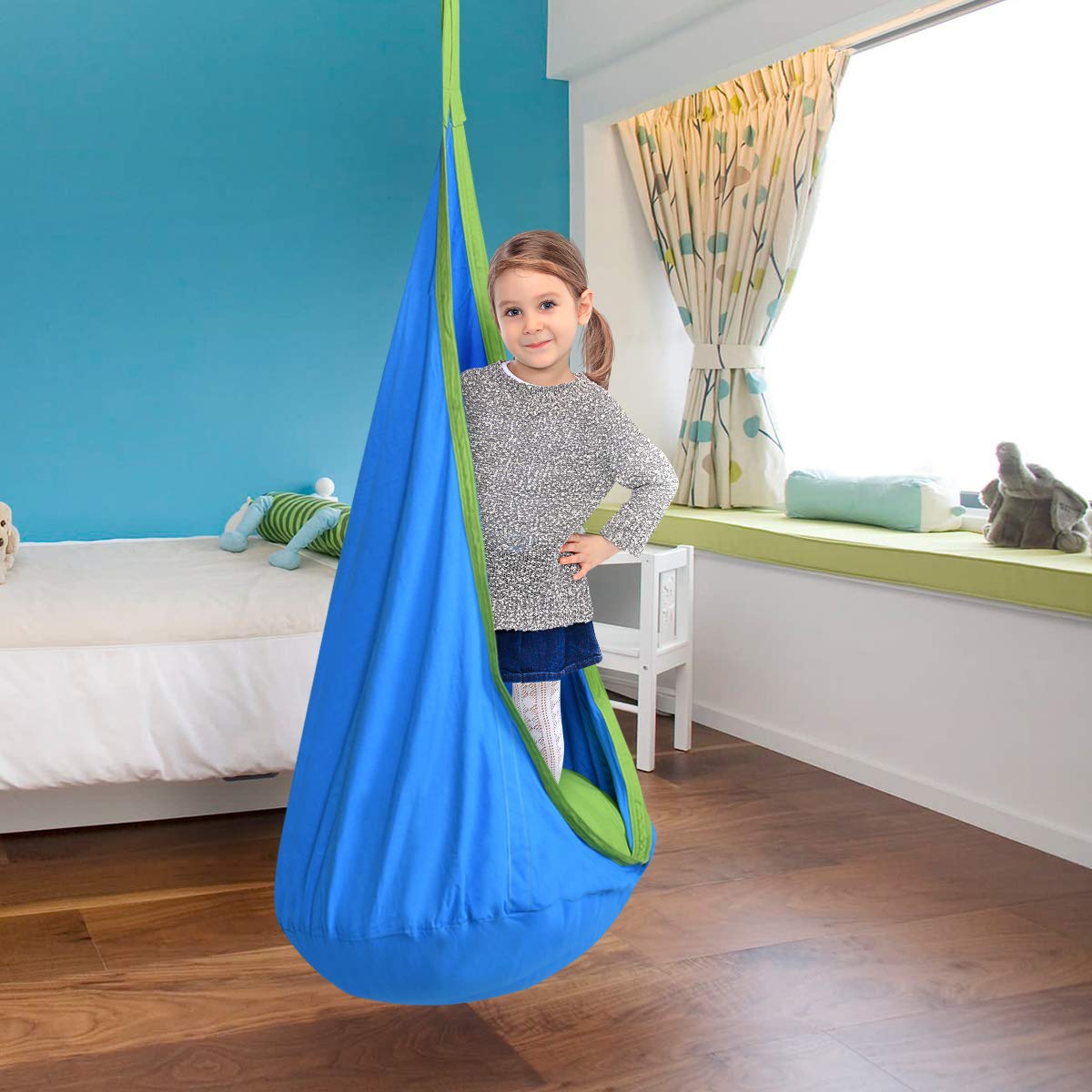 Pod Swing Tent Hanging Seat Hammock - Costzon