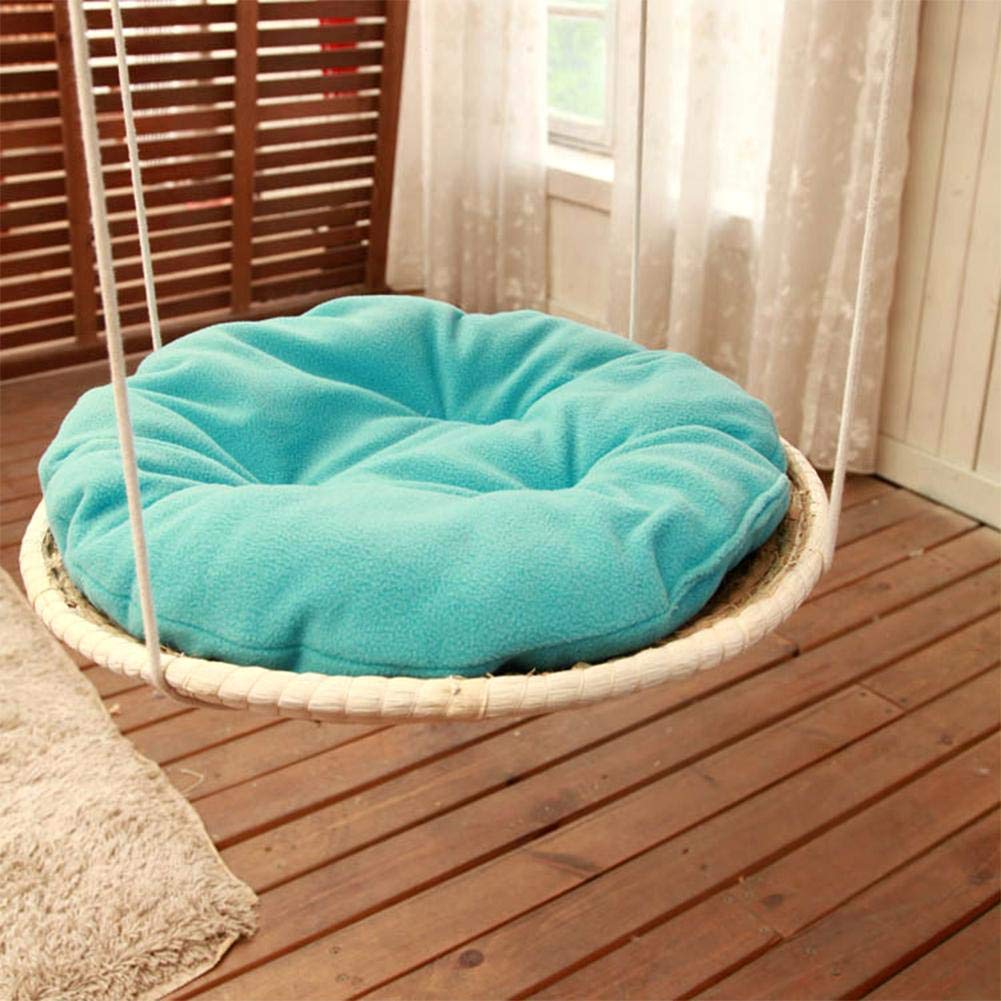 Detachable Cozy Cushion Straw Climbing Bed for Cats - Red-eye