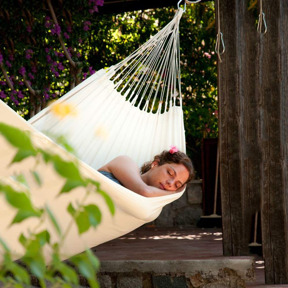 Single Cotton Outdoor Hammock - Anyoo