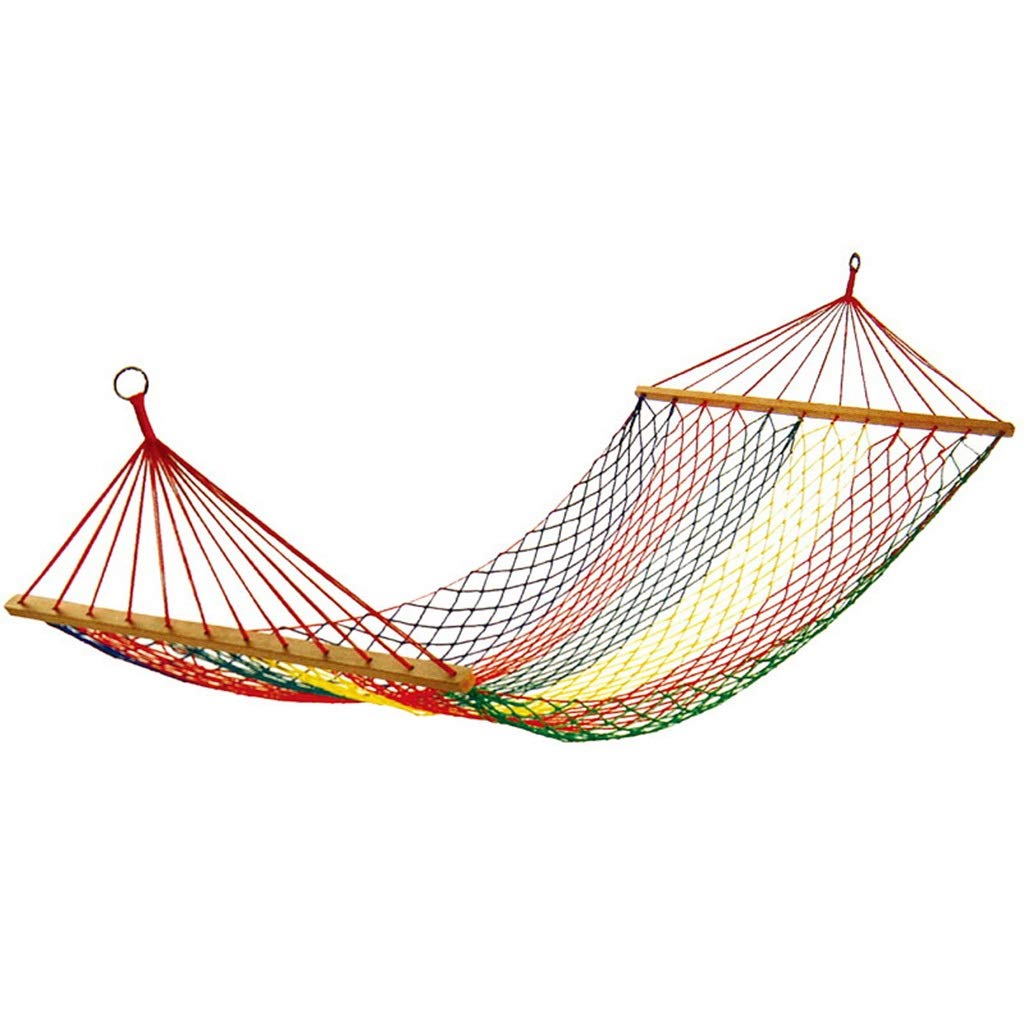 Nylon Rope Anti-Rollover Mesh Camping Hammock - CQOZ Hammock