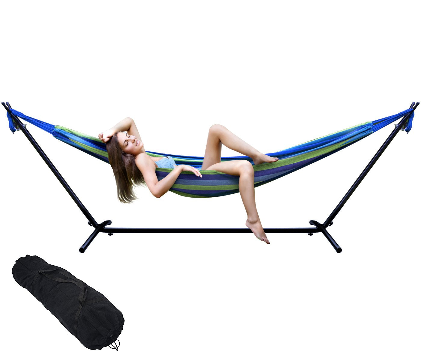 Double Hammock with Steel Stand - Sorbus