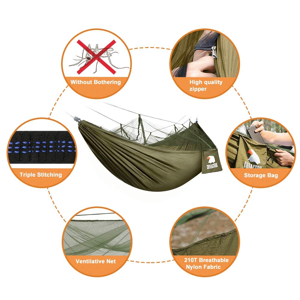 Camping Hammock with Net - Covacure