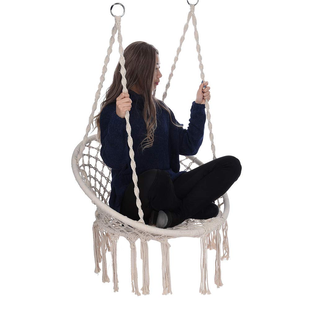 Hanging Rope Hammock Chair Swing Seat - Dasuy