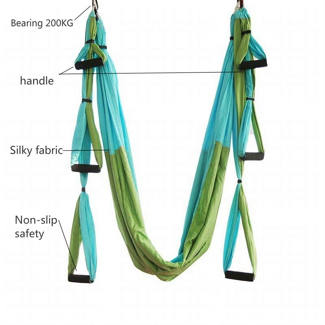 Kajuer Aerial Yoga Swing Set with Extension Straps