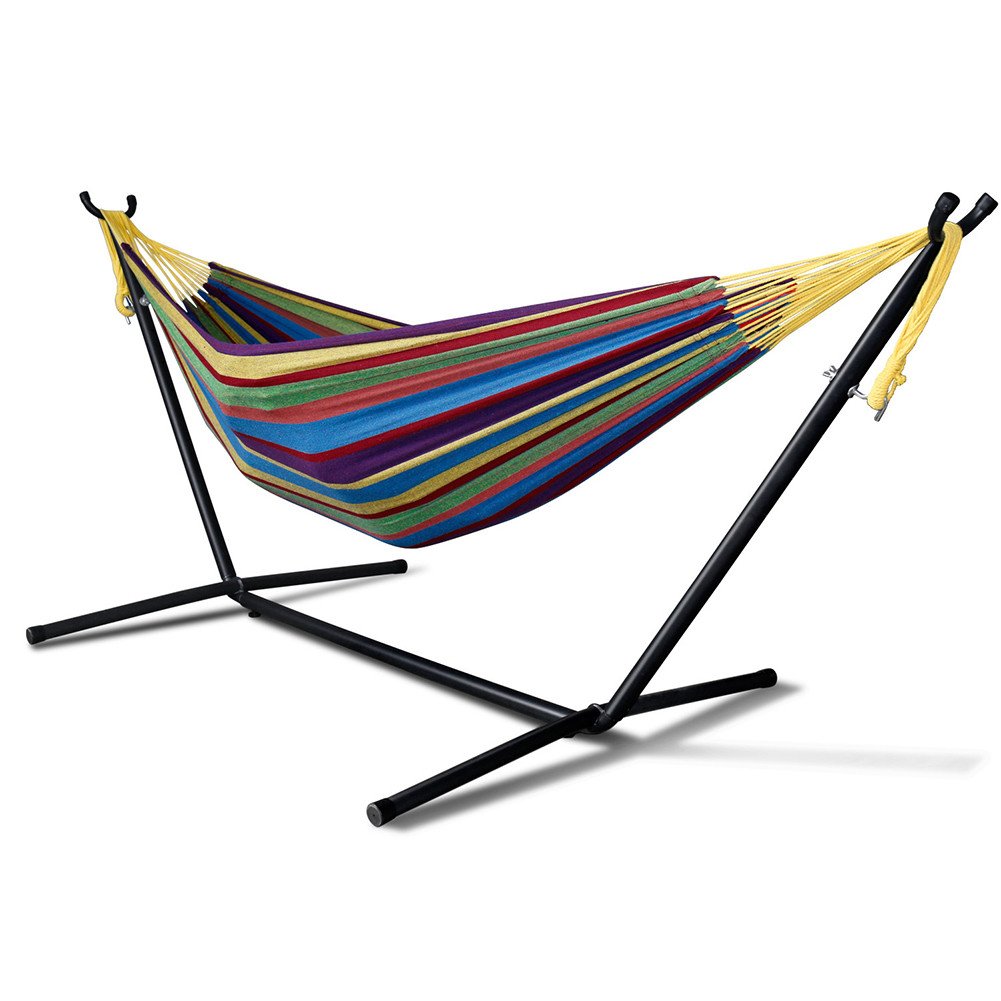 Indoor Double Hammock with Steel Stand