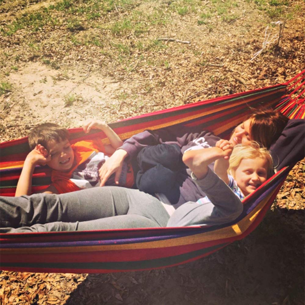 Single Cotton Outdoor Hammock - Anyoo