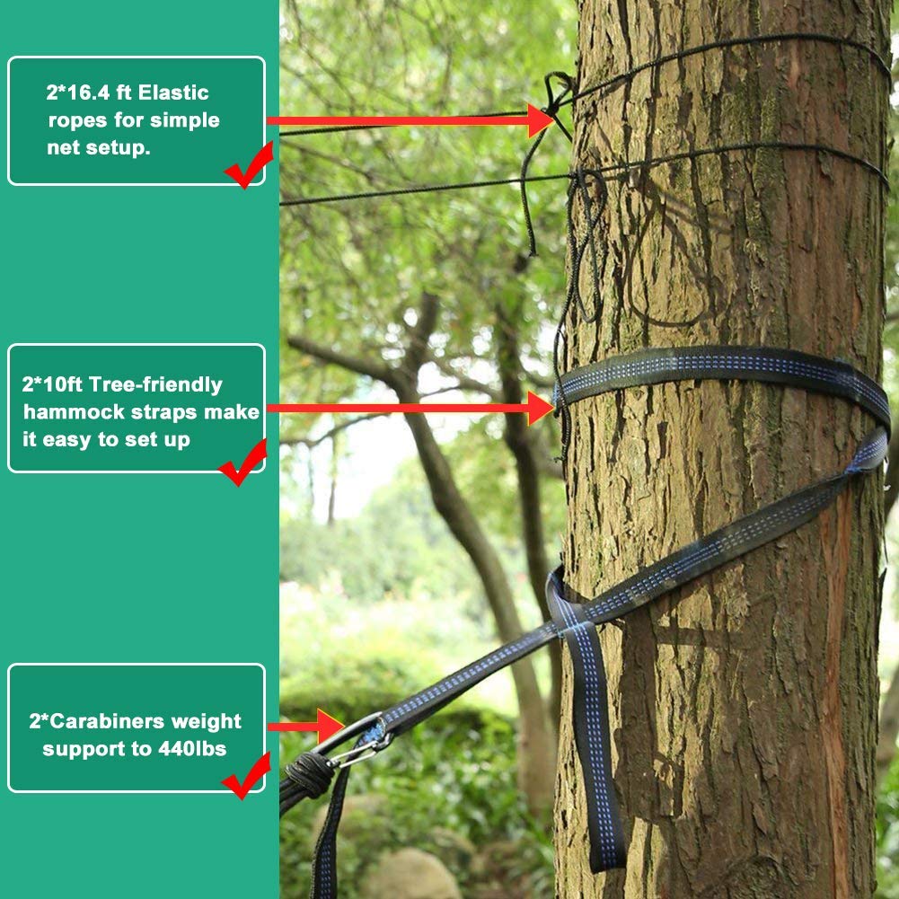Camping Hammock with Mosquito Net - Hieha