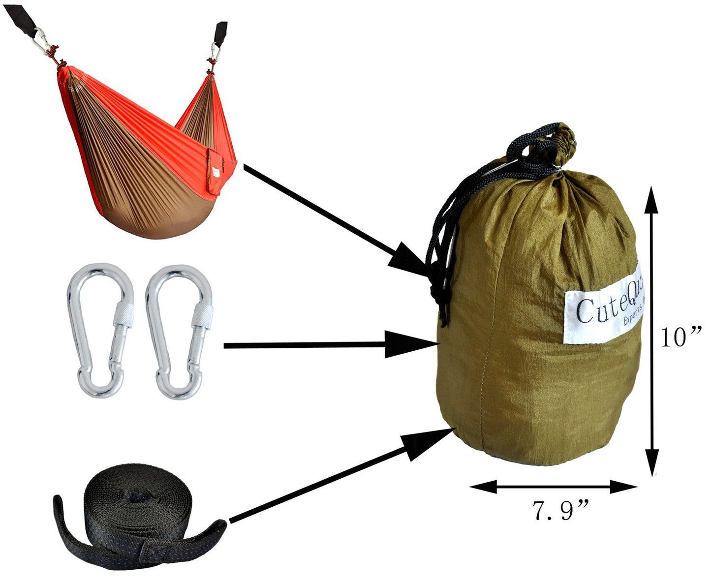 Nylon Fabric Hammock - Cutequeen