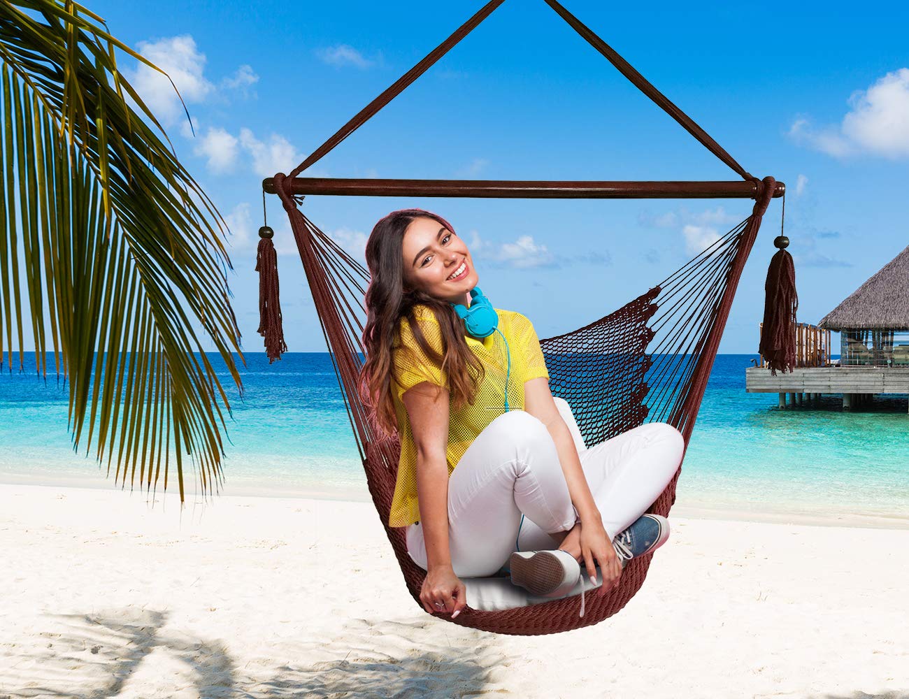 Cotton Rope Mayan Hanging Chair Swing Seat