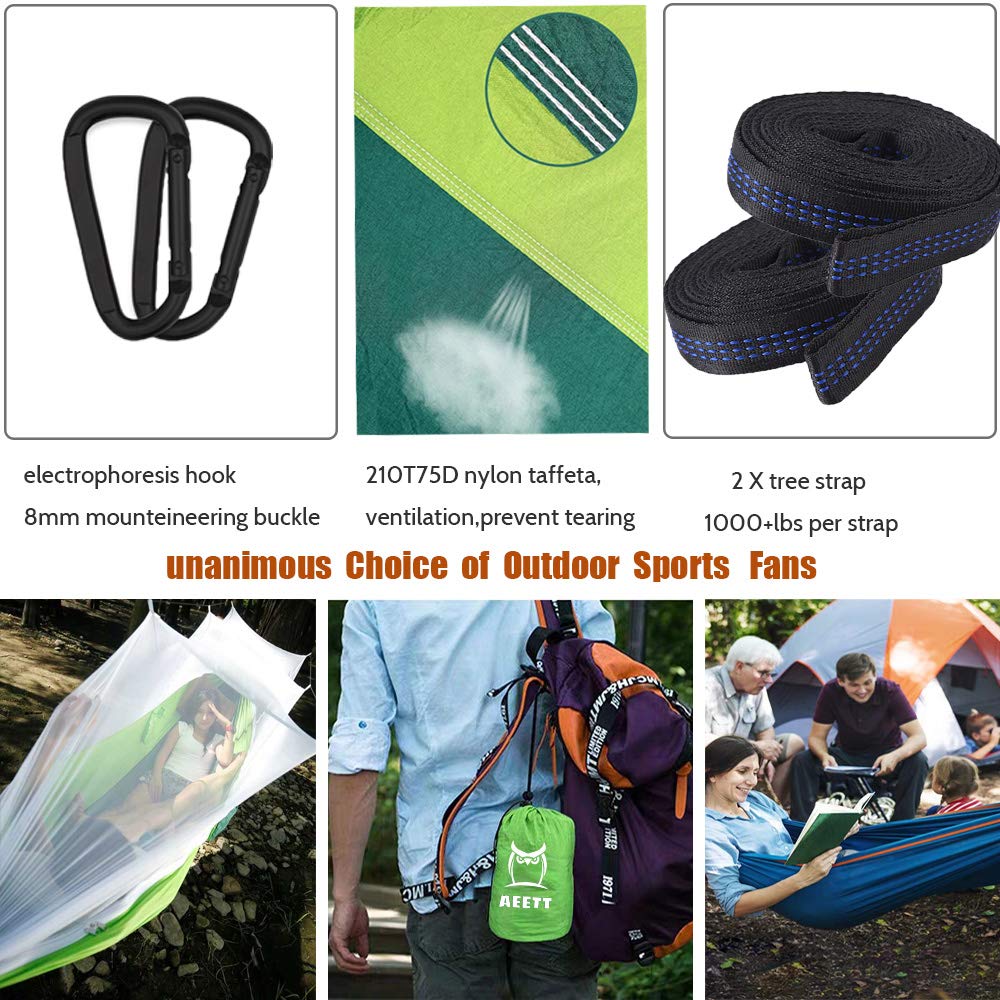 Camping Hammock with Mosquito Net - AEETT