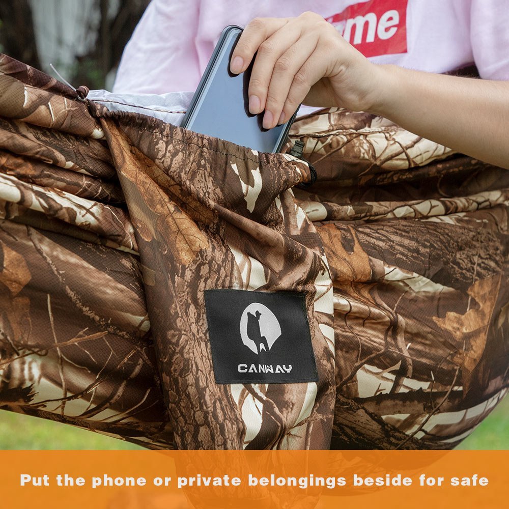 Anti-Tear Parachute Nylon Double Camping Hammock - CANWAY