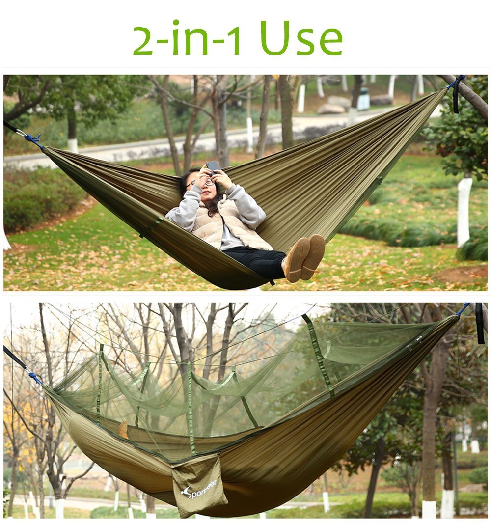 Camping Hammock with Mosquito Net - Sportneer