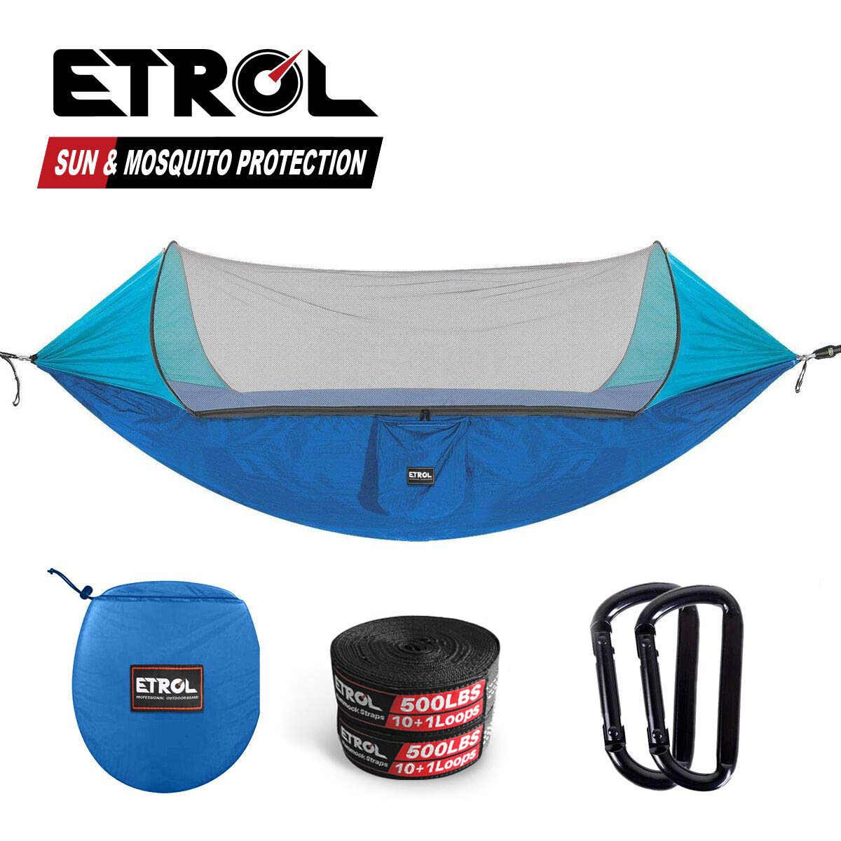Large Camping Hammock with Mosquito Net - ETROL