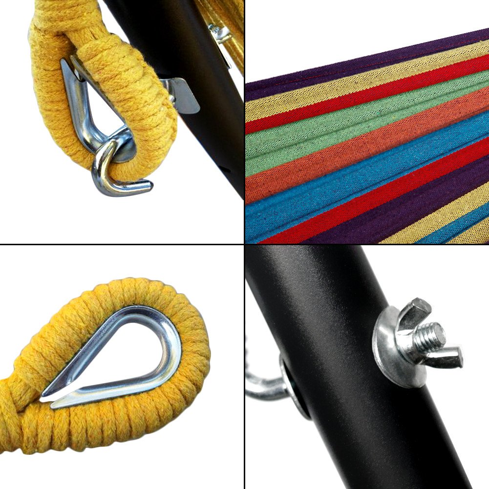 Indoor Double Hammock with Steel Stand