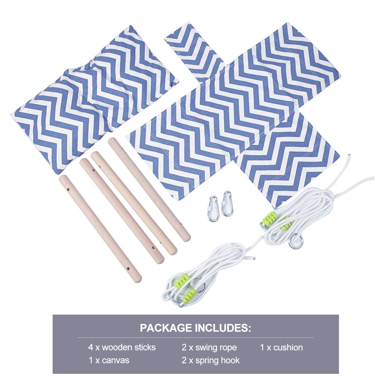 Canvas Swing Hammock Hanging - BEAMNOVA