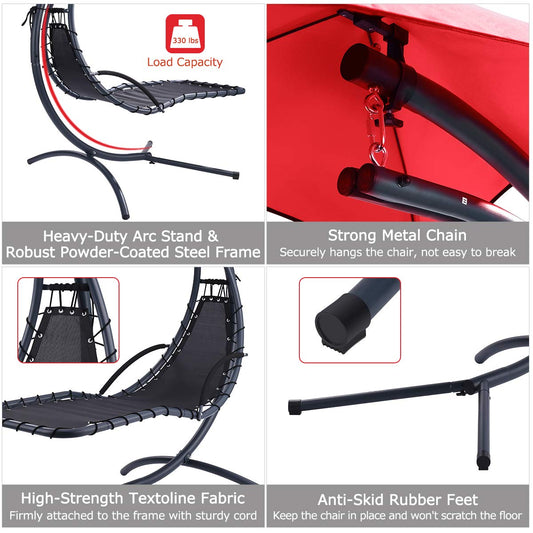 Chaise Lounge Chair with Arc Stand - Finether