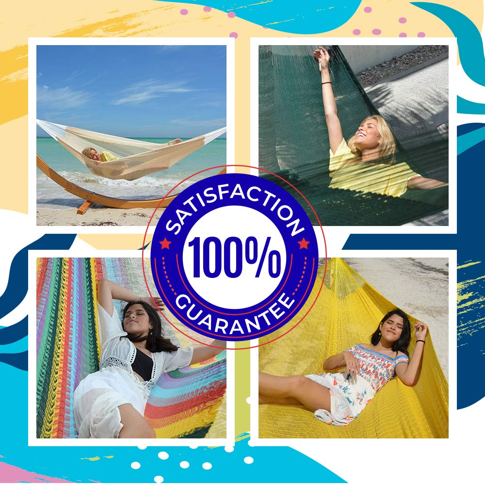 Matrimonial Size Handmade Multi color Yucatan Hammock - Hammocks Rada