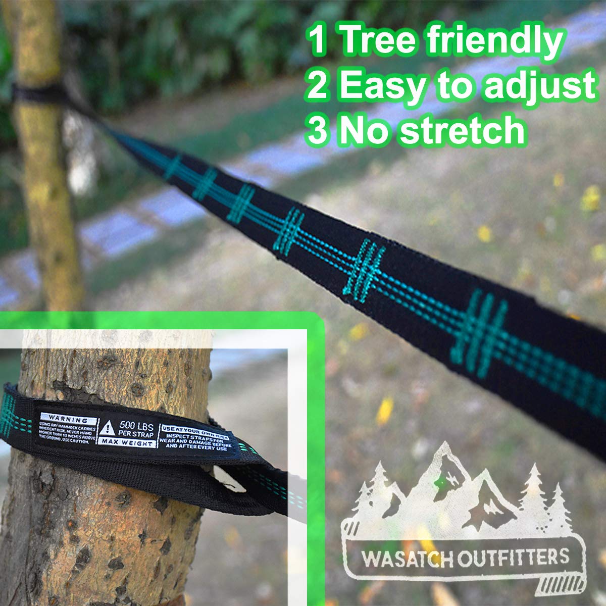 Lightweight parachute Hammock - Wasatch Outfitters
