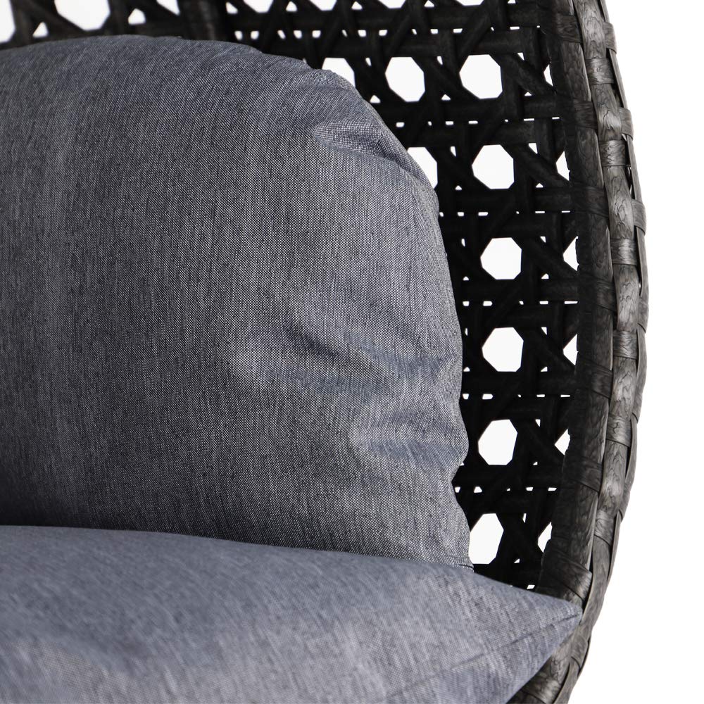 2 Person Hanging Swing Egg Chairs - LeisureMod