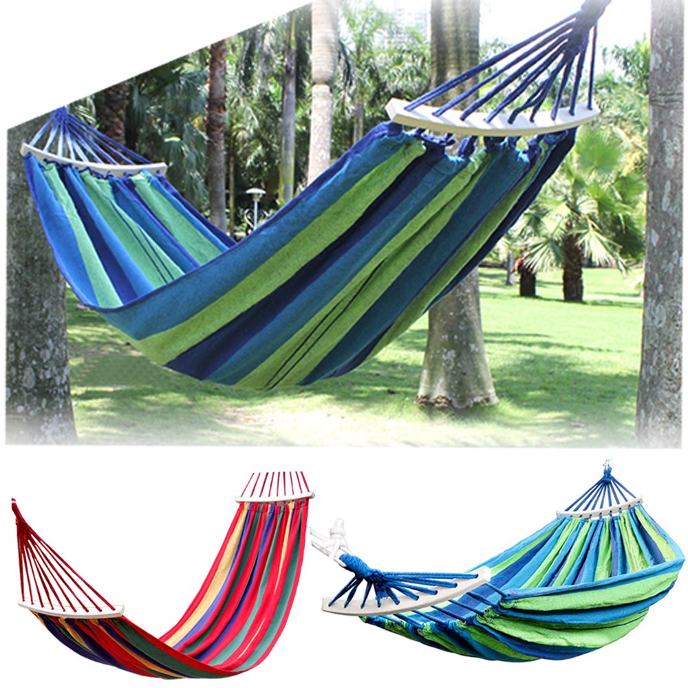 Cotton Fabric Canvas Hammock - HappyGo