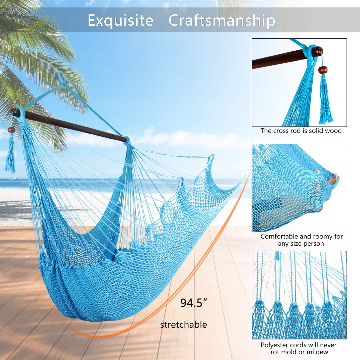 Large Caribbean Hammock - Bathonly
