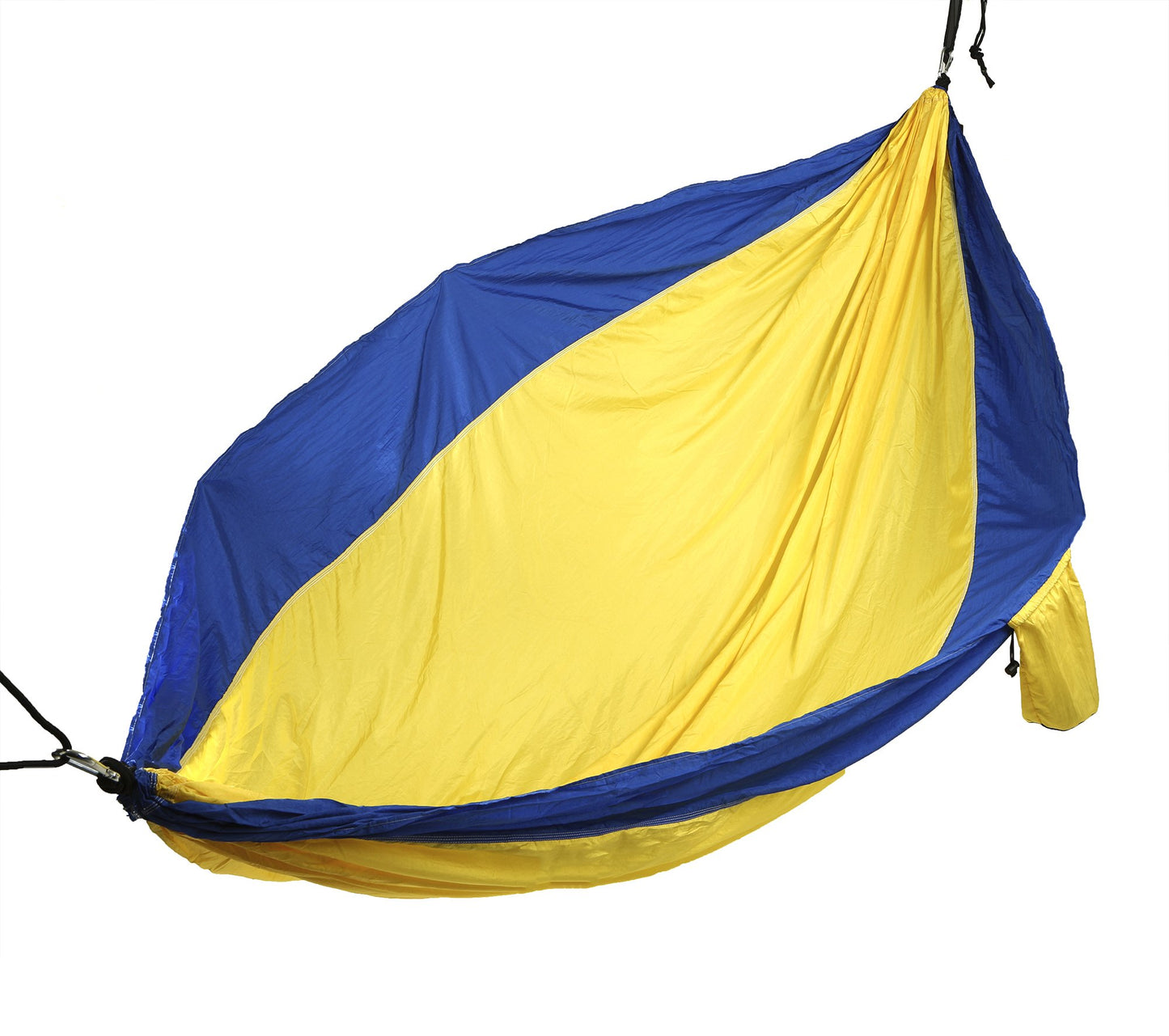 Yellow /Blue Camping Hammock with Ropes - Mind Reader