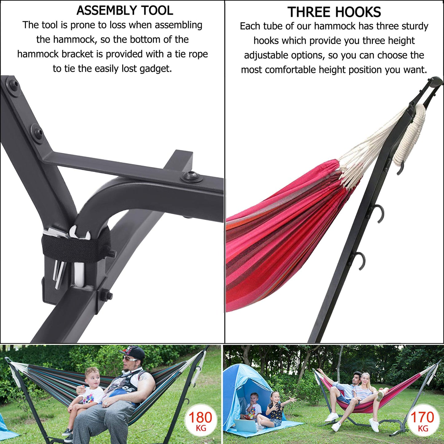 Double Hammock with Stand - COSWE