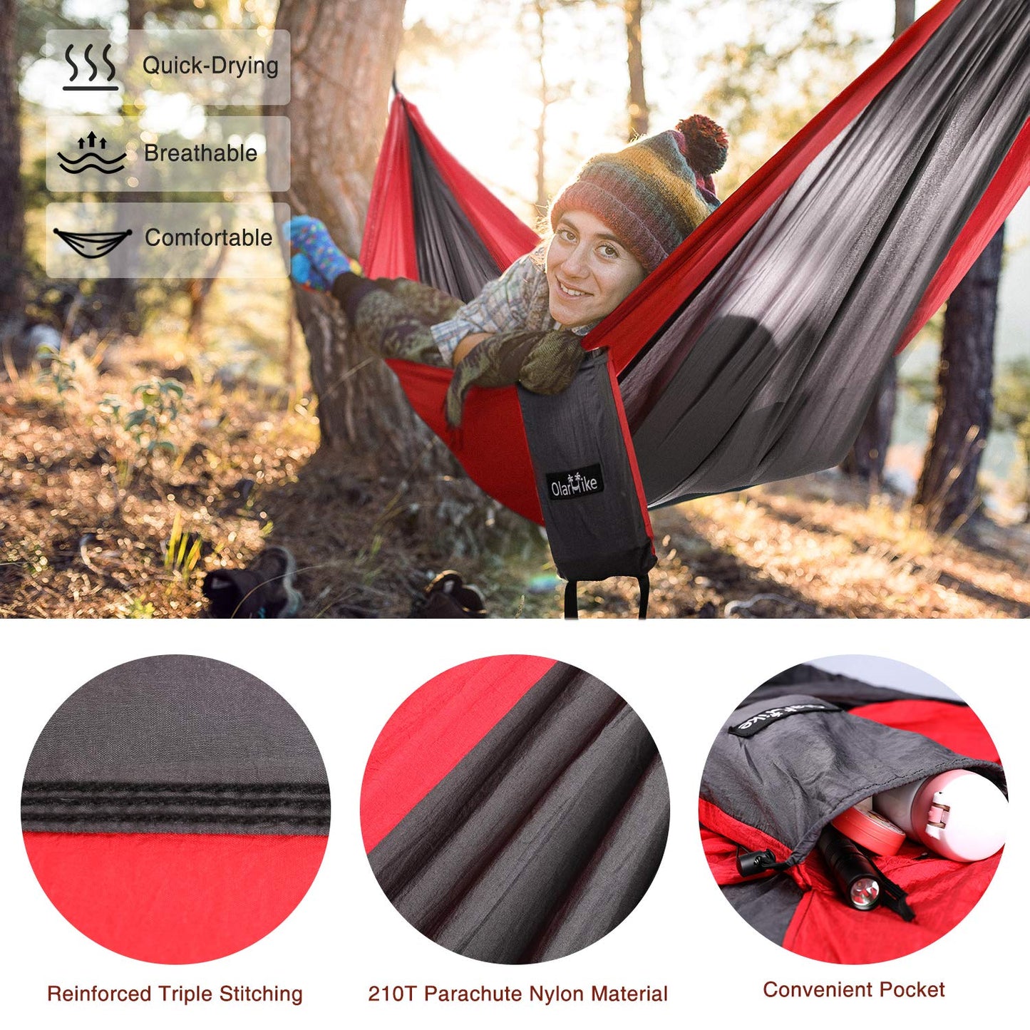 Single Camping Hammock - OlarHike