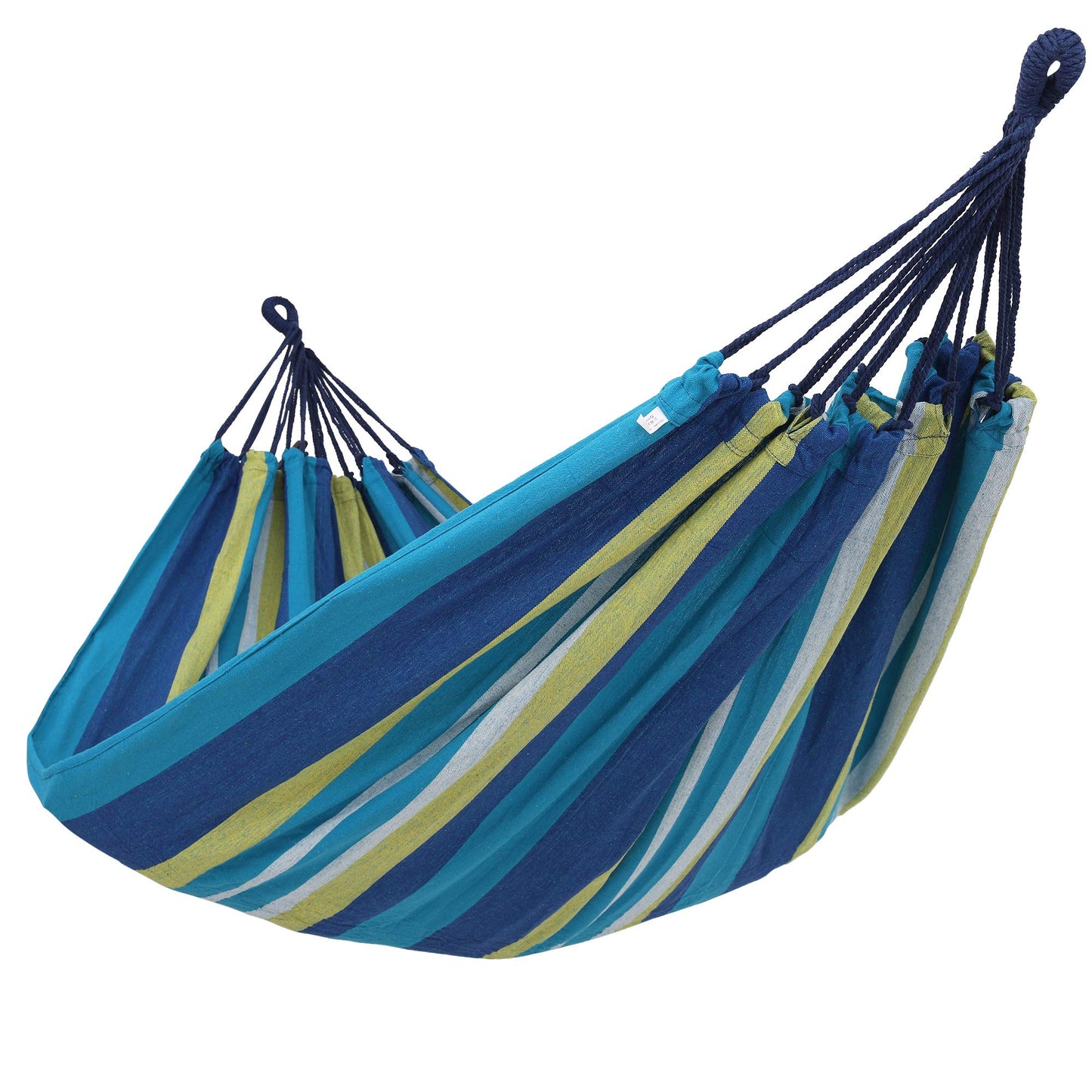 Brazilian Style Double Cotton Hammock Swing Bed - SONGMICS