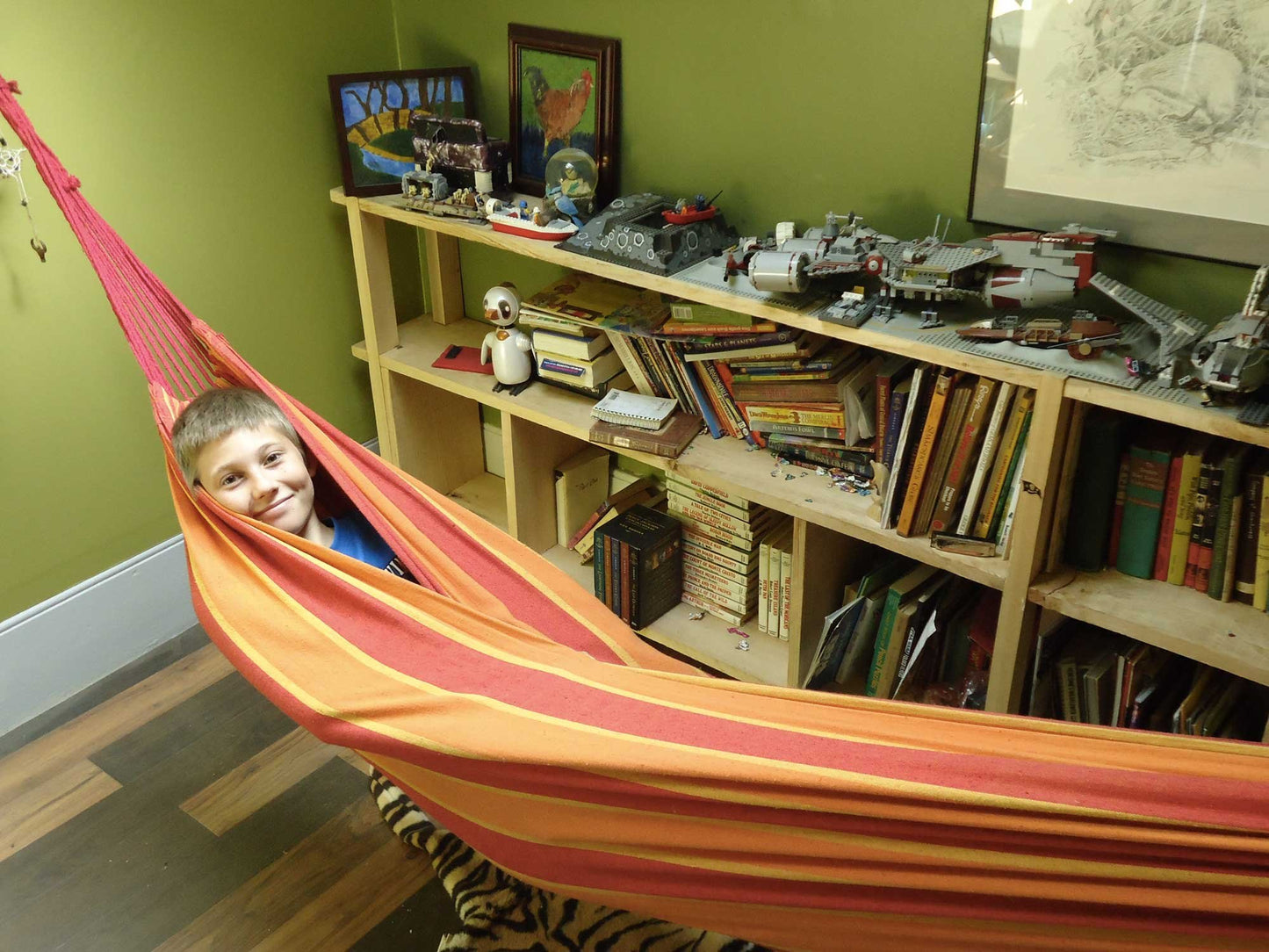 Soft Woven Cotton Fabric Brazilian Double Hammock - Hammock Sky