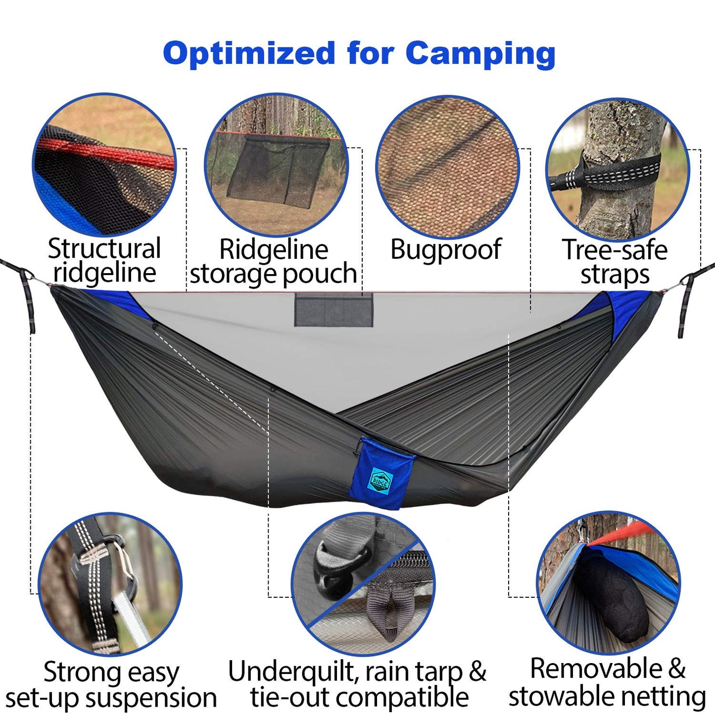 11ft Camping Hammock - Ridge Outdoor Gear