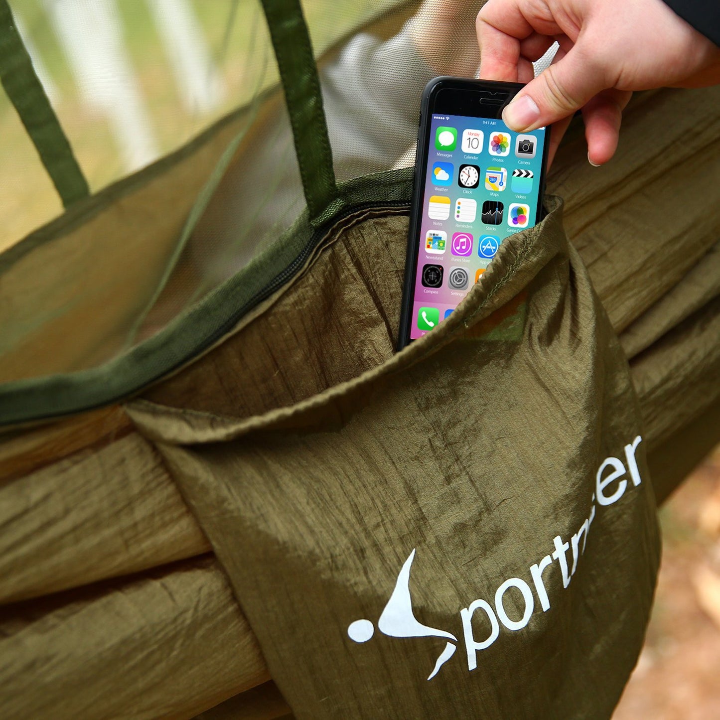 Camping Hammock with Mosquito Net - Sportneer