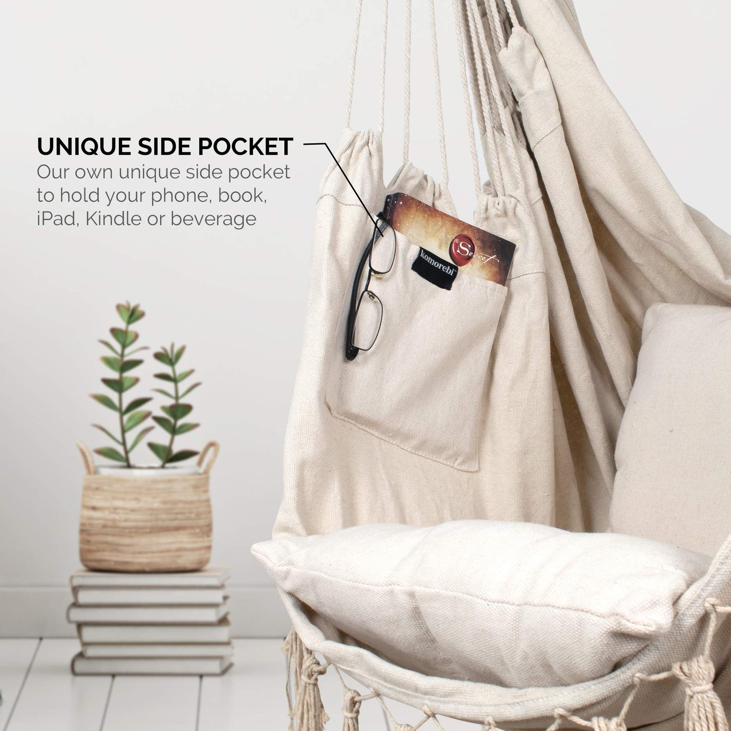 Swing Hammock Chair Hanging Rope - Komorebi
