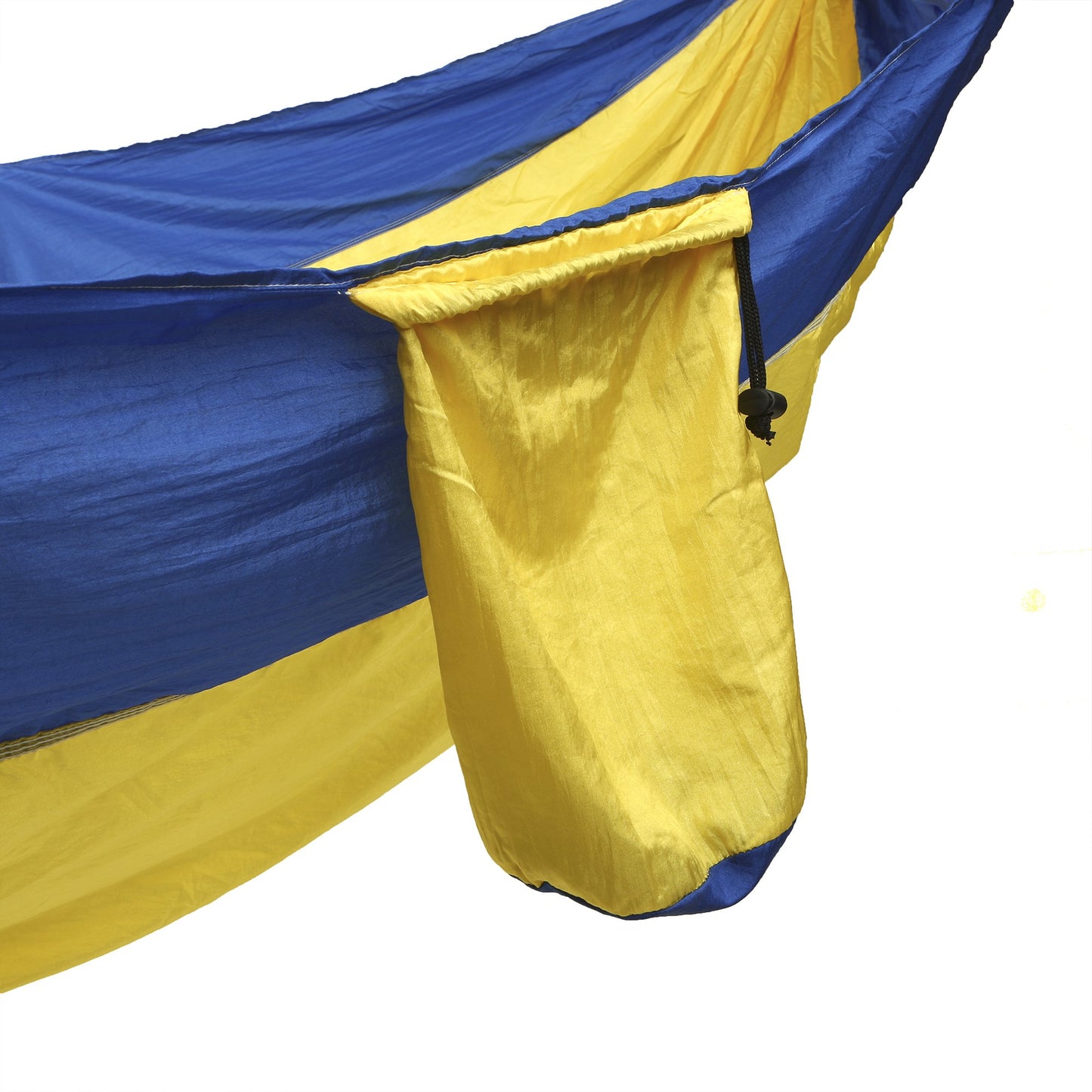 Yellow /Blue Camping Hammock with Ropes - Mind Reader