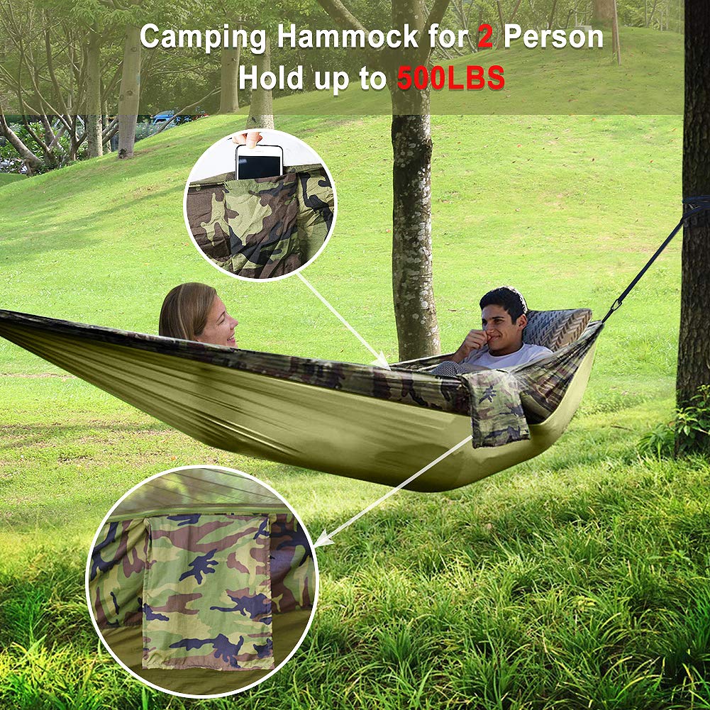 Camping Hammock with Mosquito Net - Hieha