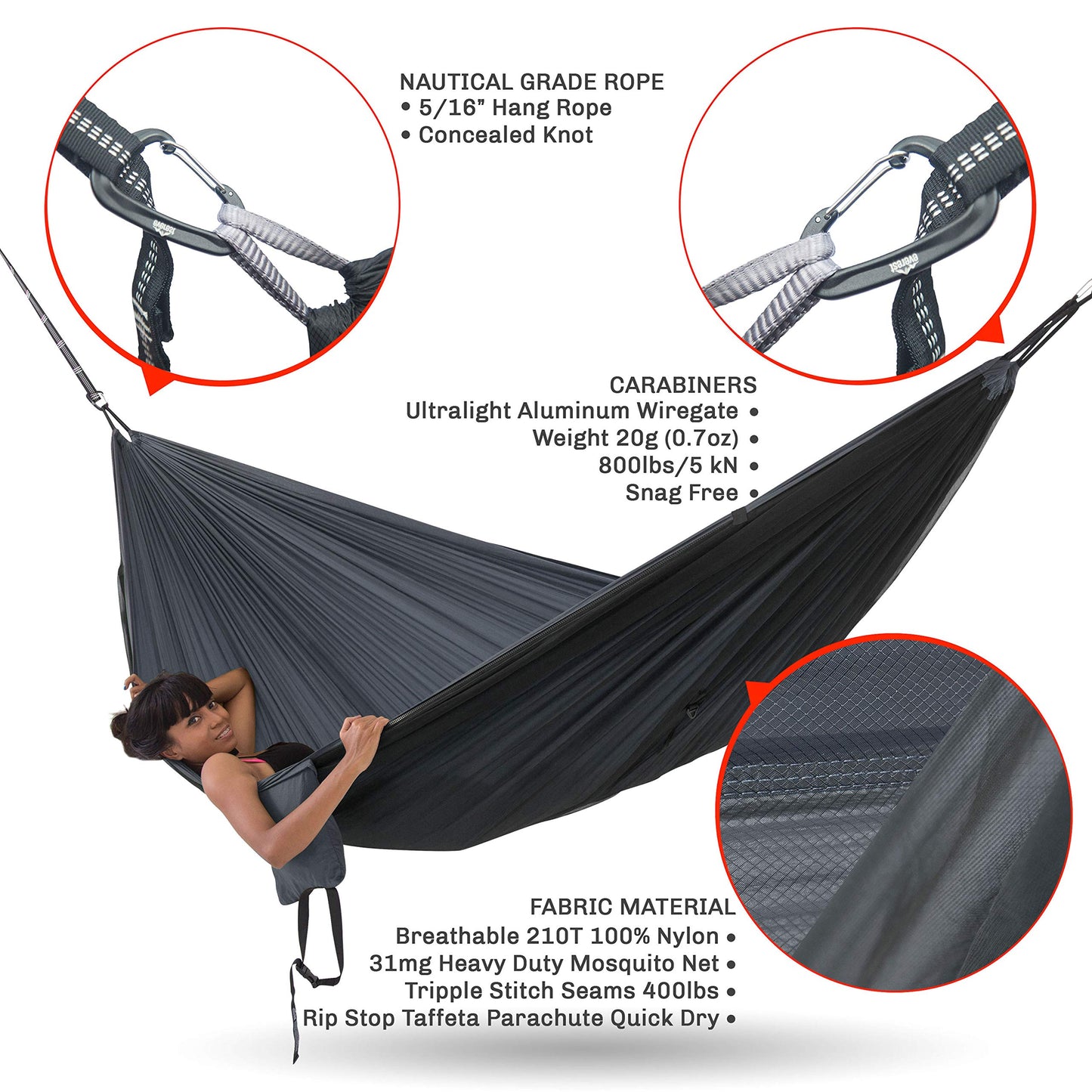 Double Camping Hammock - everest active gear
