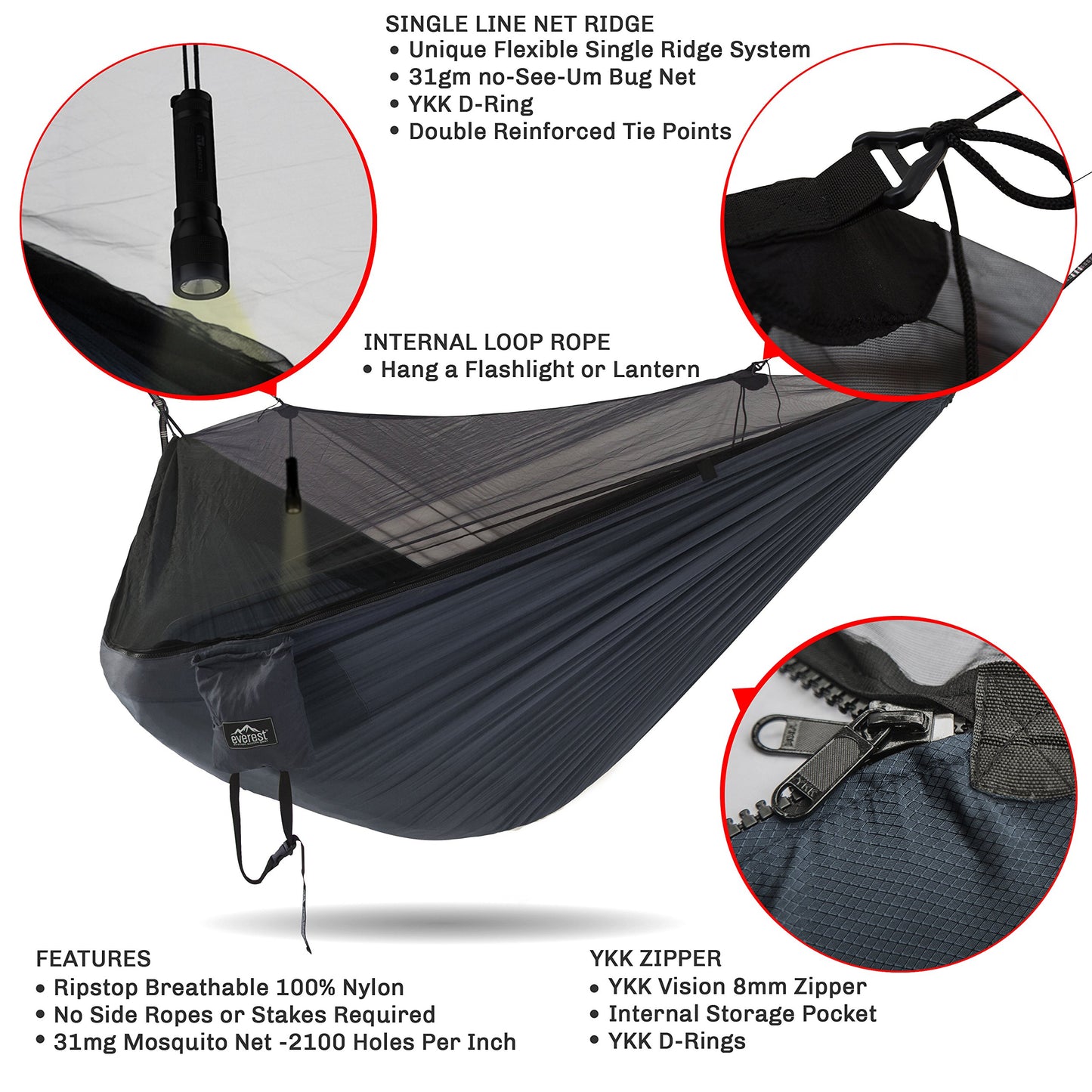 Double Camping Hammock - everest active gear