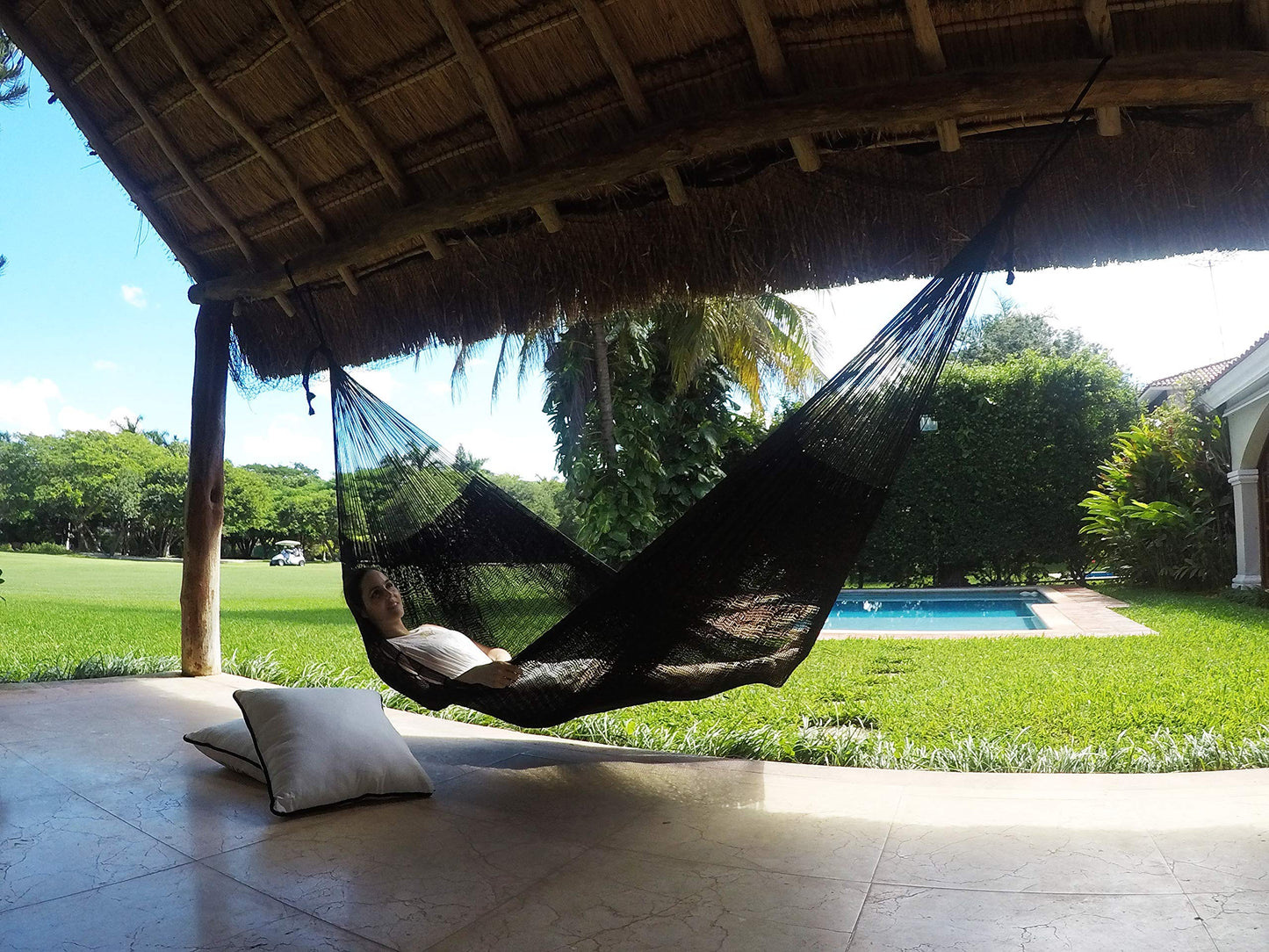 Traditional Mayan Hammock -"Black Jaguar Hammock"