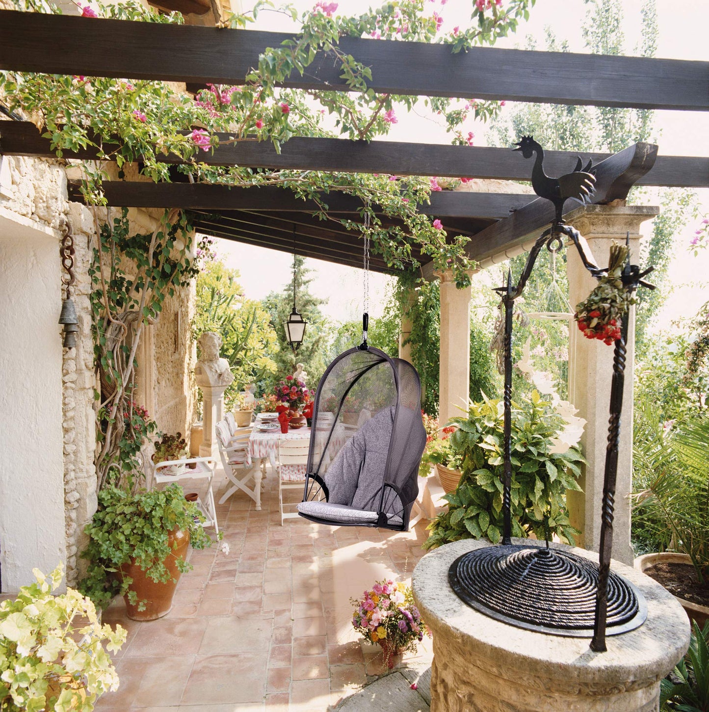 Hammock Chair Outdoor Foldable Steel - Grand Patio