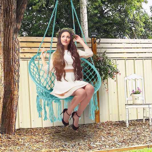 Hammock Chair Hanging Knitted -LAZZO