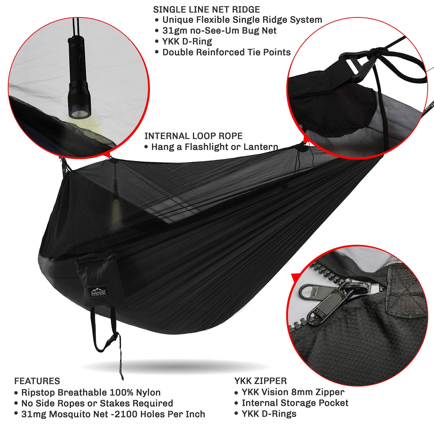 Everest Double Camping Hammock - everest active gear
